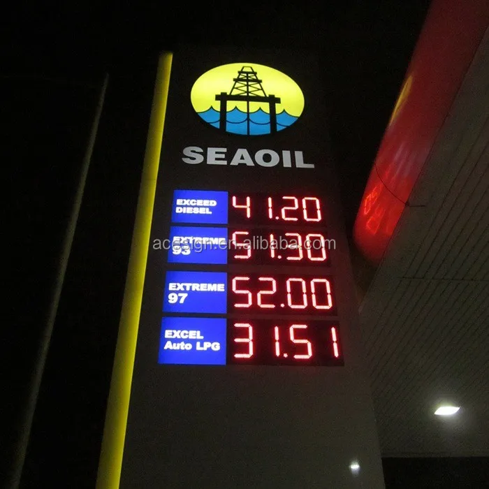 
Anti-wind Outdoor LED Sign Board Price For Petrol Station Anti-wind Outdoor LED Sign Board Price For Petrol Station