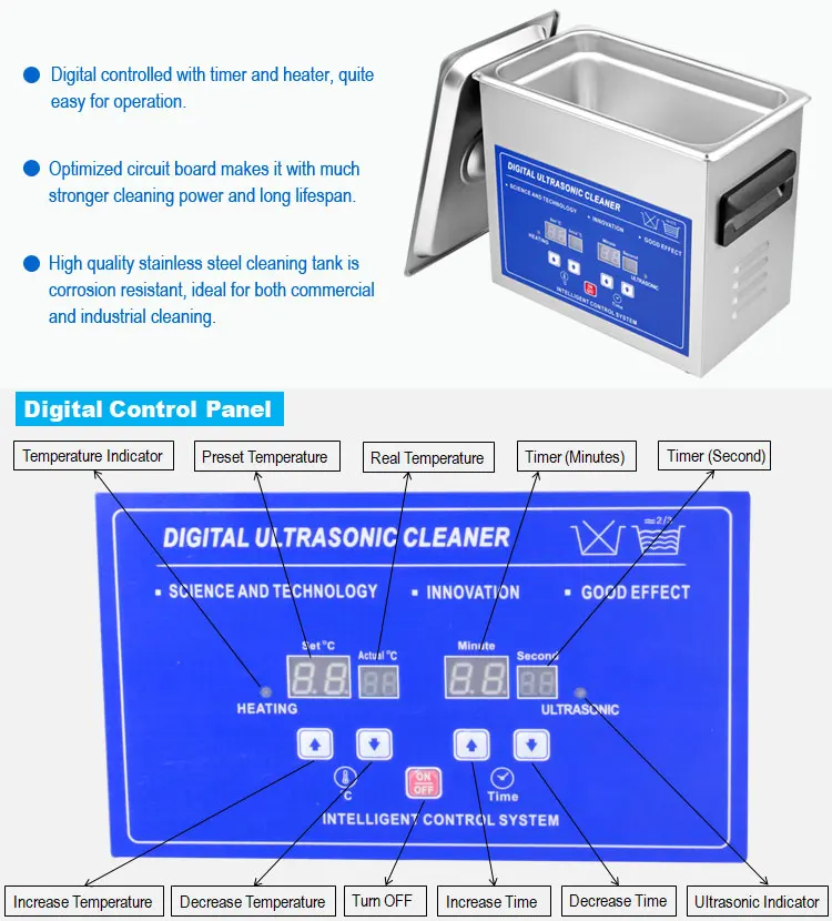 3L Ultra Sonic Eyeglass Cleaning Ultrasonic Glasses Cleaner