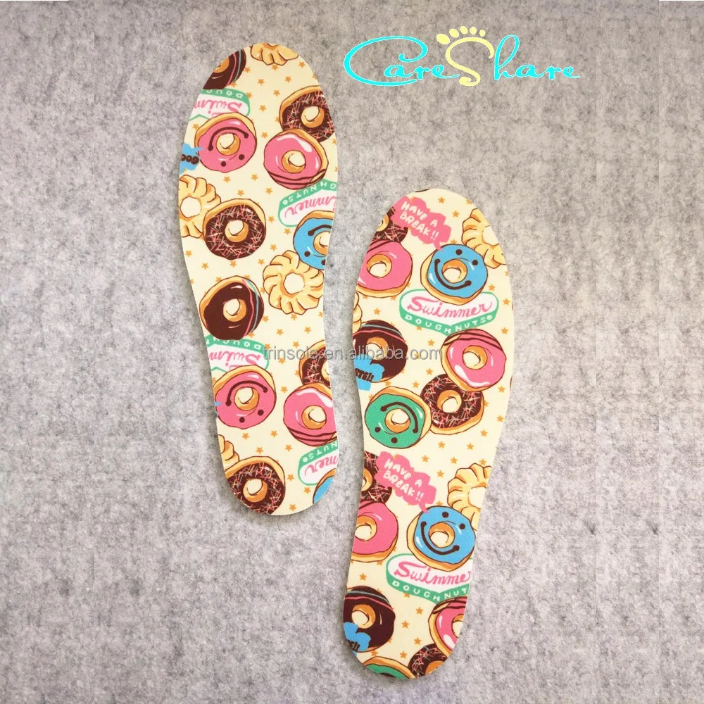 Latex shoe insole Cotton Shoe pad with different pattern
