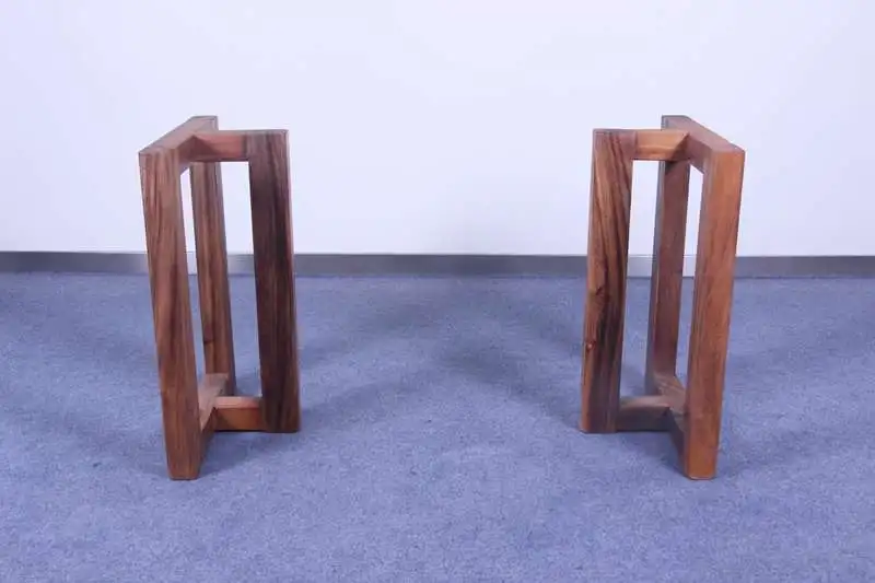 Restaurant wood table leg solid walnut furniture leg