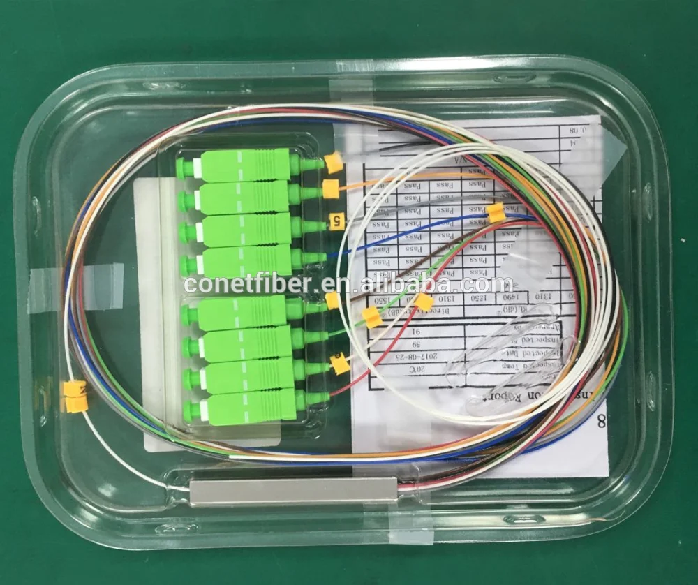  Оптоволоконный Сертифицированный ANATEL 1x8 1x16 SC/APC микро мини-блок стальная трубка FTTH ПЛК