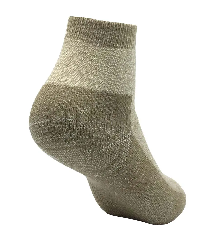 Y-003  Khaki classic style cotton men prima sport short ankle socks