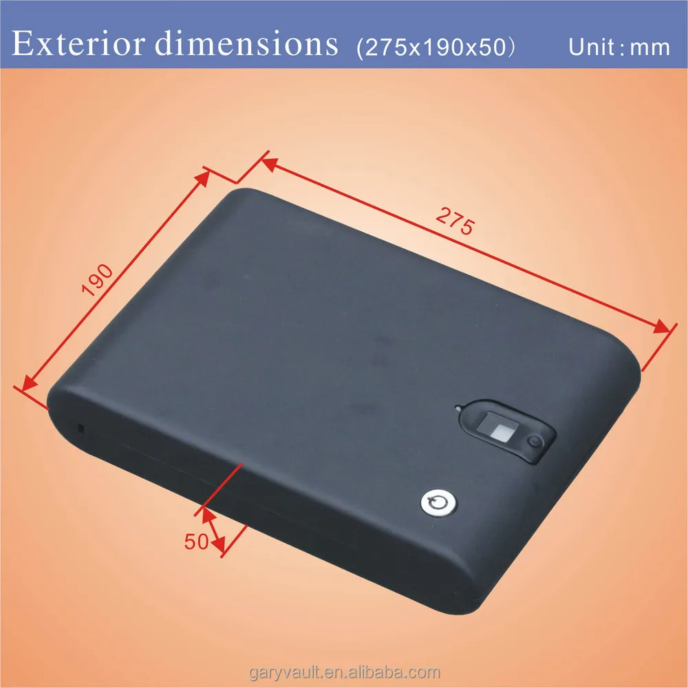 
Gun Safe - MO100 Micro Gary Vault optical fingerprint biometric storage pistol portable safe box. US$42 