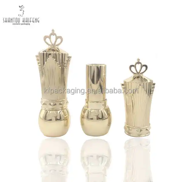 
Novelty Luxury Mini Lipstick tube with Gold Crown Cap 