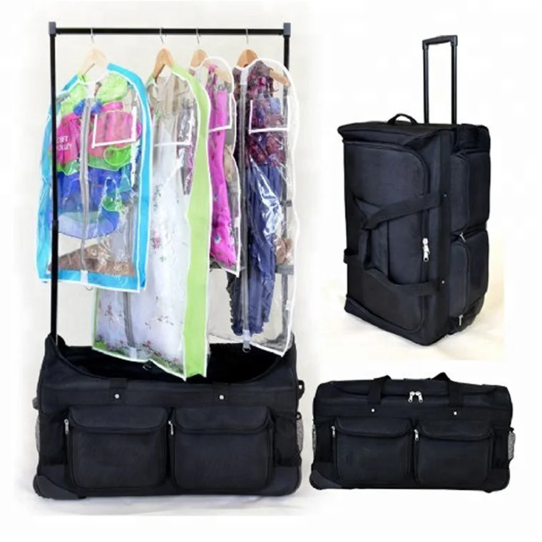 Factory Price Dance Trolley Bag With Matching Mirror Bag And Garment Bag