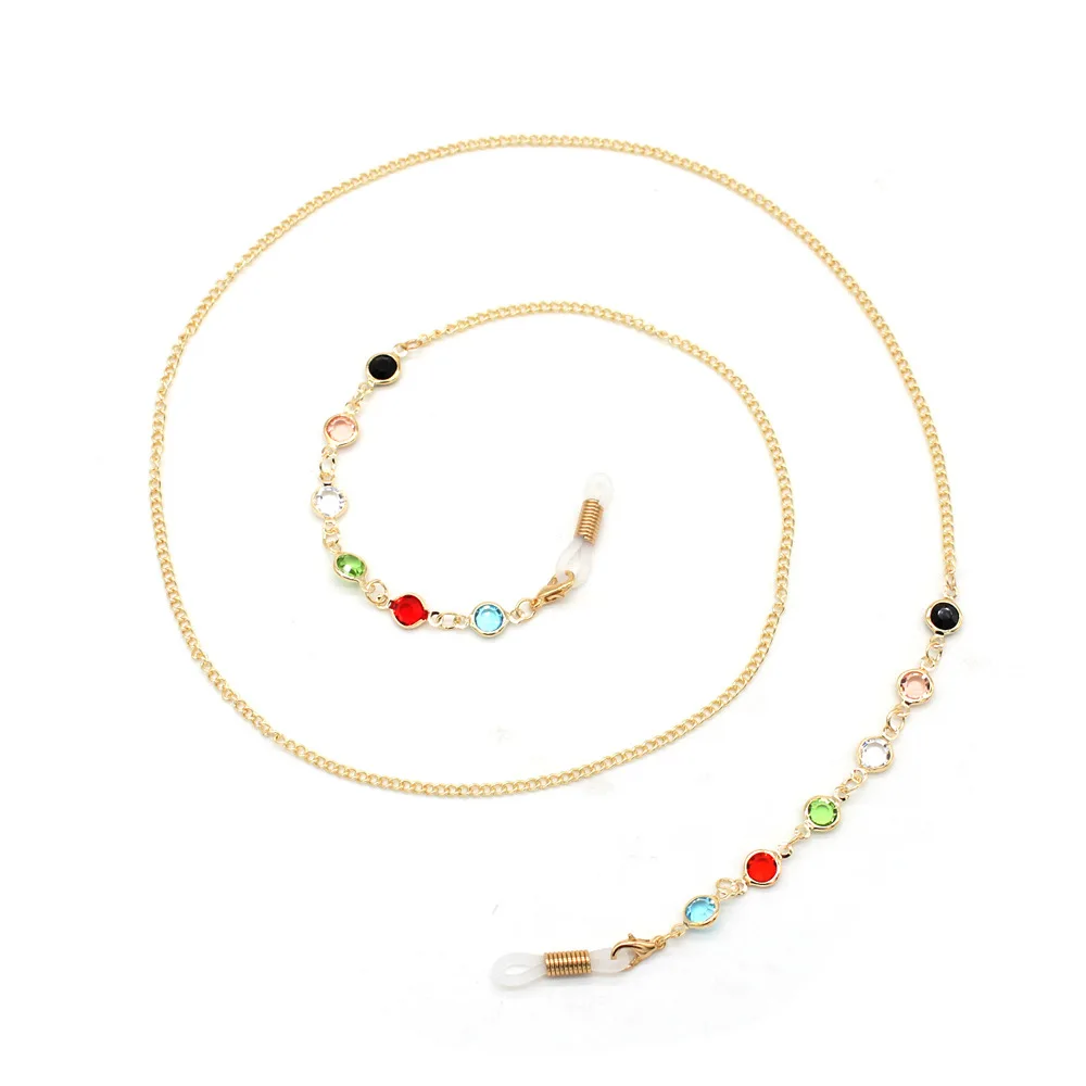 Универсальная простая акриловая цепочка для очков с бусинами, фиксатор для солнцезащитных очков, шнур для ремня на шею