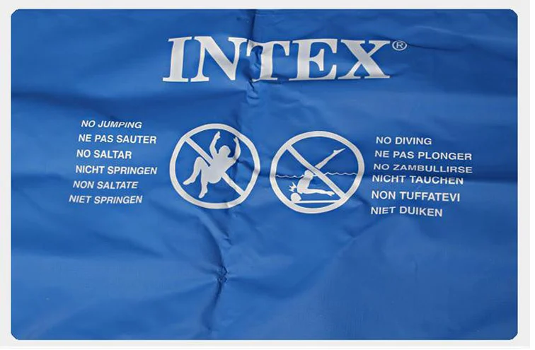 Intex 28271 ПВХ прямоугольная металлическая рама детский наземный бассейн для семейного использования