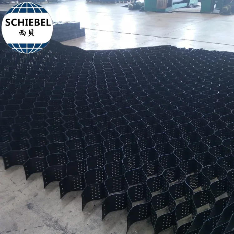 Honeycomb gravel stabilizer geocell grid for driveway