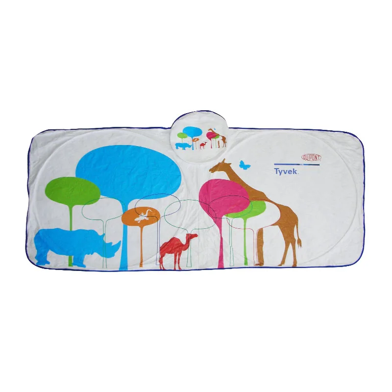 Promotional Custom foldable Printing Tyvek Car Sunshade and front Window Tyvek Car Sun Shade