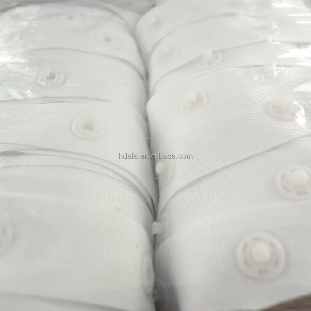 Plastic snap button tape customized color