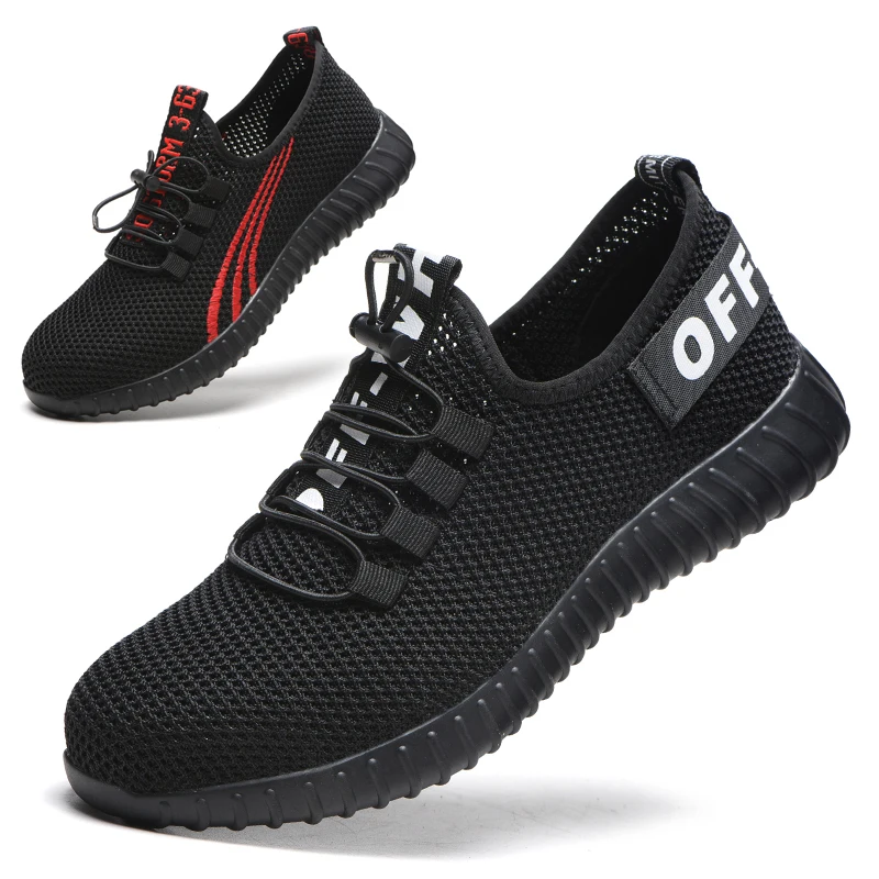 
latest new ultra light weight ventilated stylish athletics breathable 200 joule steel toe cap safety shoes sneaker 