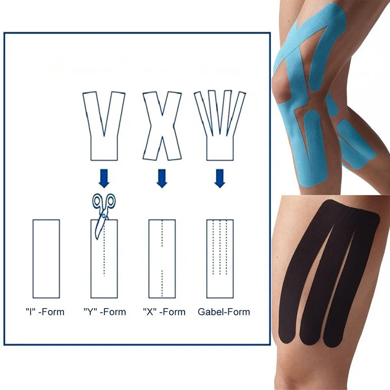 Basketball football high quality muscle joint precut kt tape kinesiology