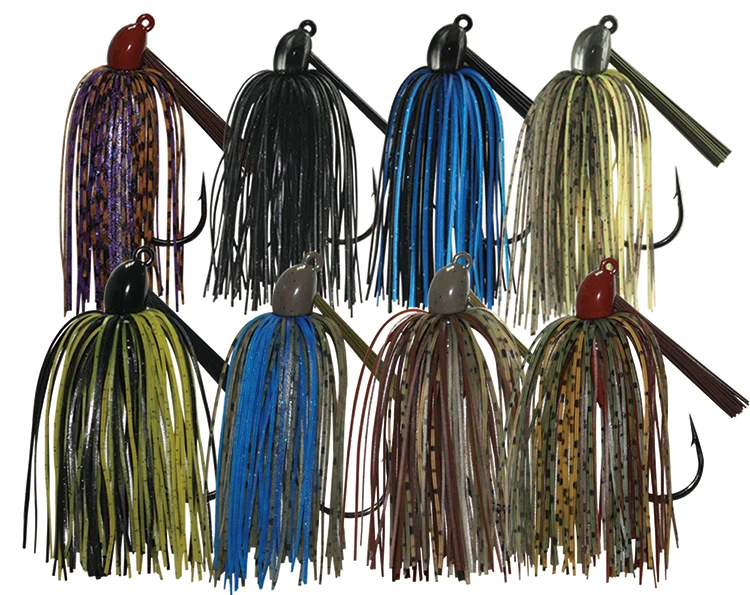 38TMJ-68 fishing tungsten swim jig with #3/0 hook 3/8 oz. (10.6g) pb&j color 1pk