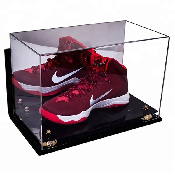 Promotional large acrylic sneaker display box for Nike acrylic sneaker display case