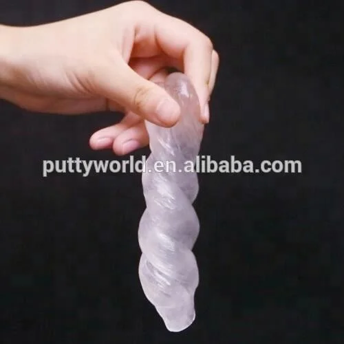 Transparent bouncing putty toy crystal style for kids