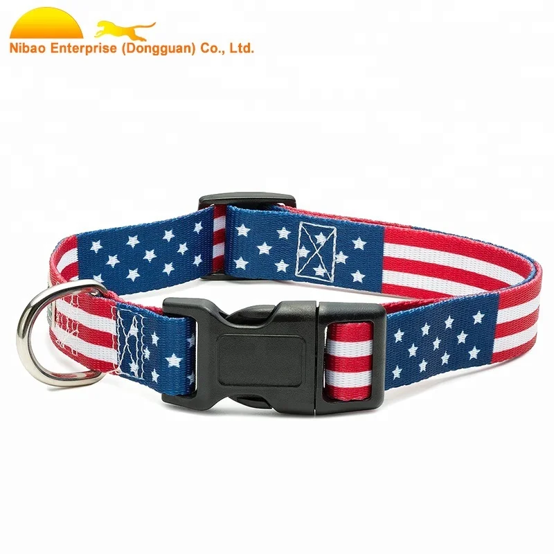 
Custom pattern color Printed dog collars 