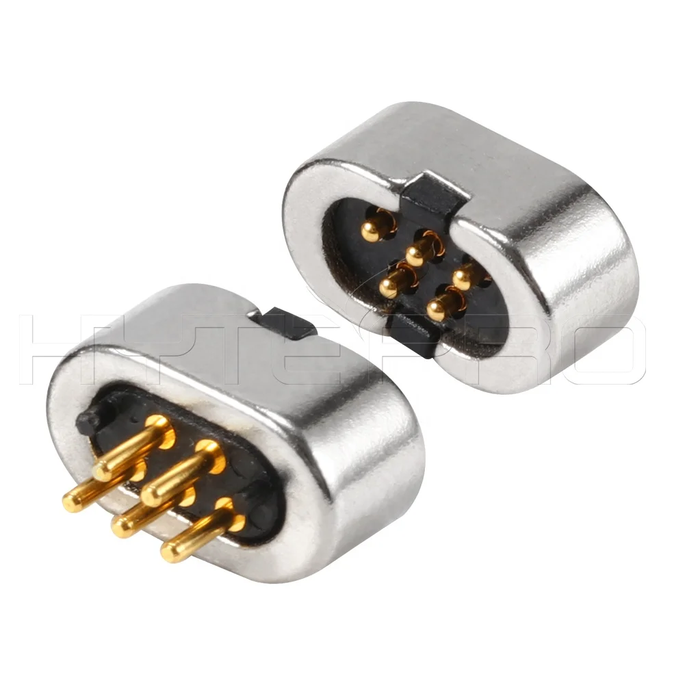 Small magnetic contactor wire pogo 5 pin electric car USB cable connector