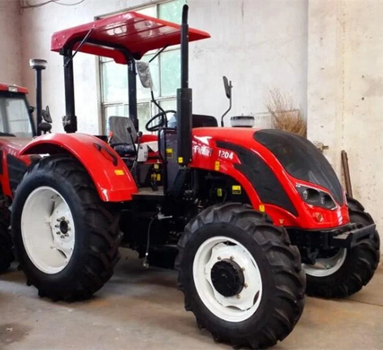 Large Power High Quality 120hp Agricultural Equipment Farm Machine Tractor With Disc Harrow Farm Implements Price