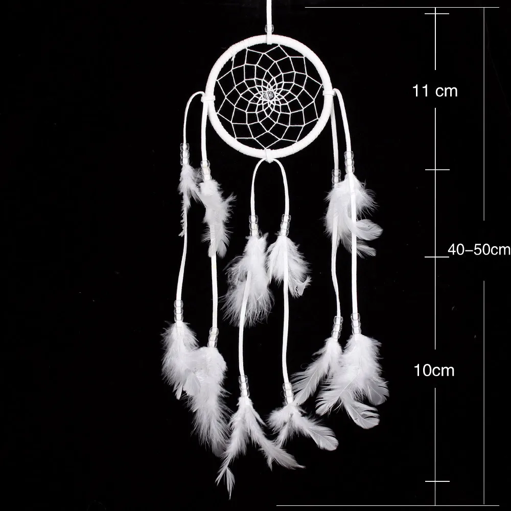 Hot Sale Black Dream Catcher Net With feathers Hanging Decoration Decor Gift New