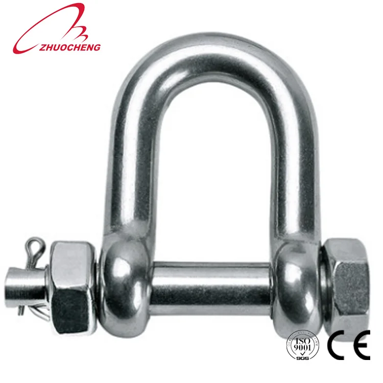 High quality stainless steel d type Shackle
