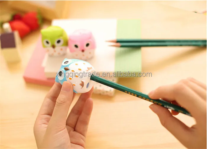 Кавайная точилка для совы режущие лезвия рекламная карандашей с двумя отверстиями подарок канцелярские принадлежности офисные и школьные