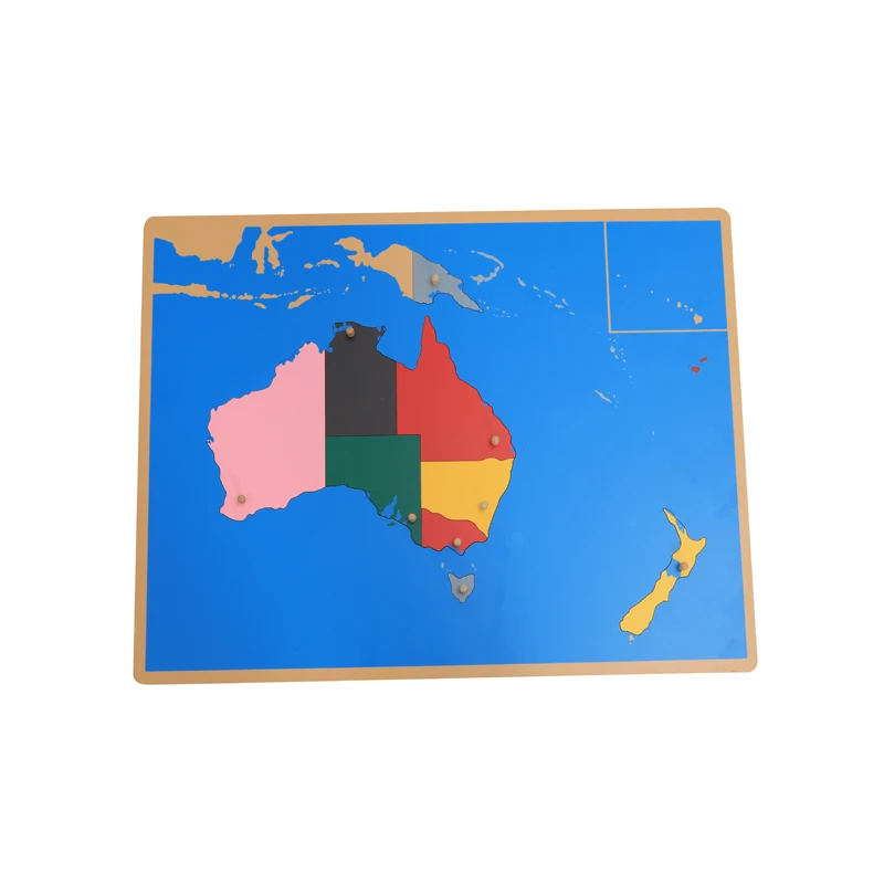 High Quality Wooden Shape Puzzle Toy Educational Toys For Kids geography Teaching Aids Puzzle map of North America