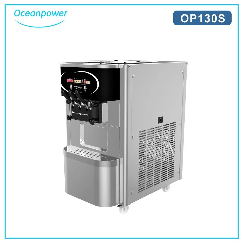 Oceanpower OP130/OP130S настольная машина для мороженого, замороженный фризер для мягкого мороженого