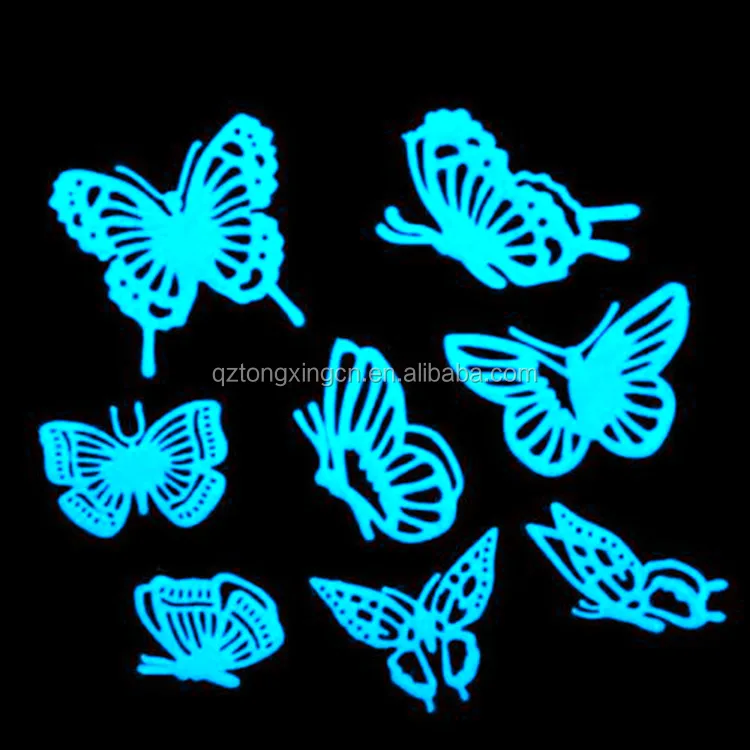 High bright custom decorative letter glow in the dark car sticker