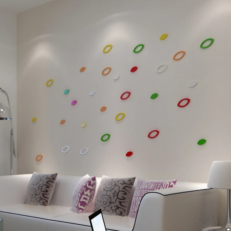 Promotional MDF Wall Background 3D Wall Stickers Home Decoration in Living Room / Bedroom
