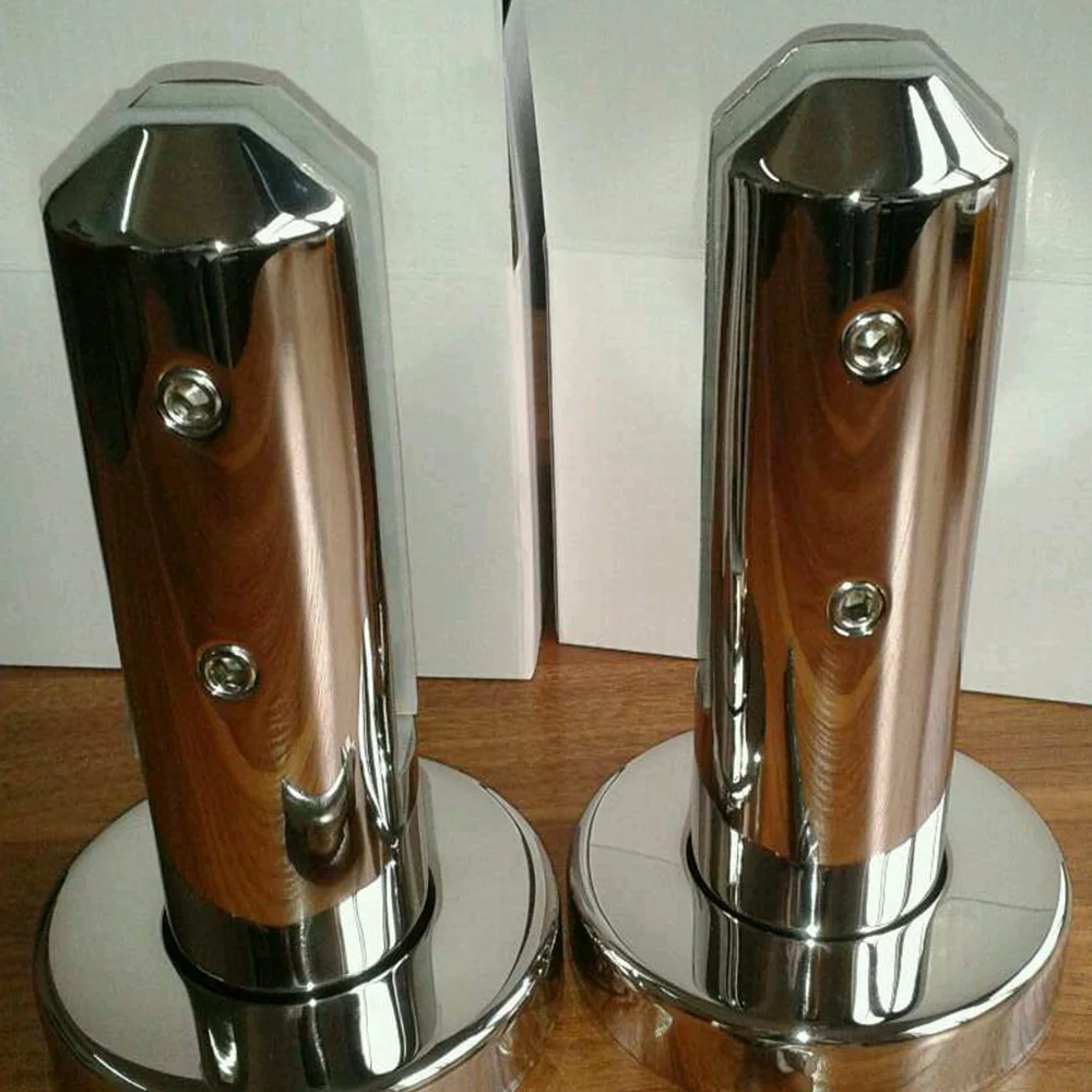 316 Inox Spigot glass balcony deck railing fence stainless steel support base for frameless glass balustrades