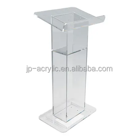 Custom wholesale modern acrylic lectern podium made in china