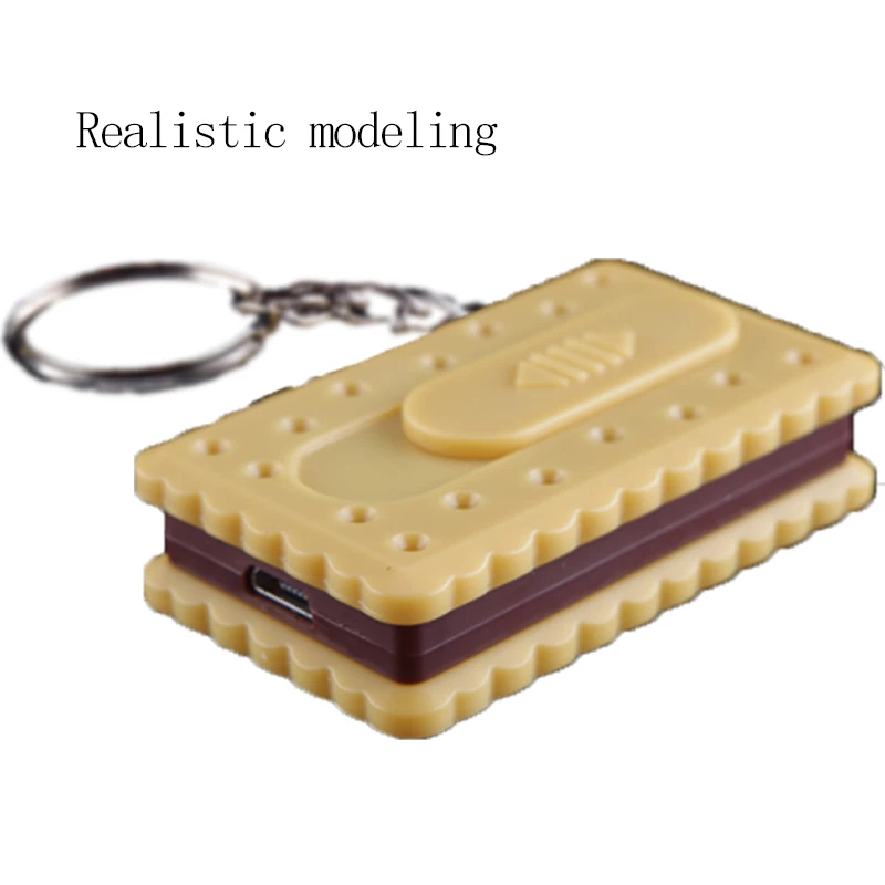 
G18 Yanzhen biscuit shaped slim keychain usb lighter ,electronic lighter,rechargeable lighter with ABS material 