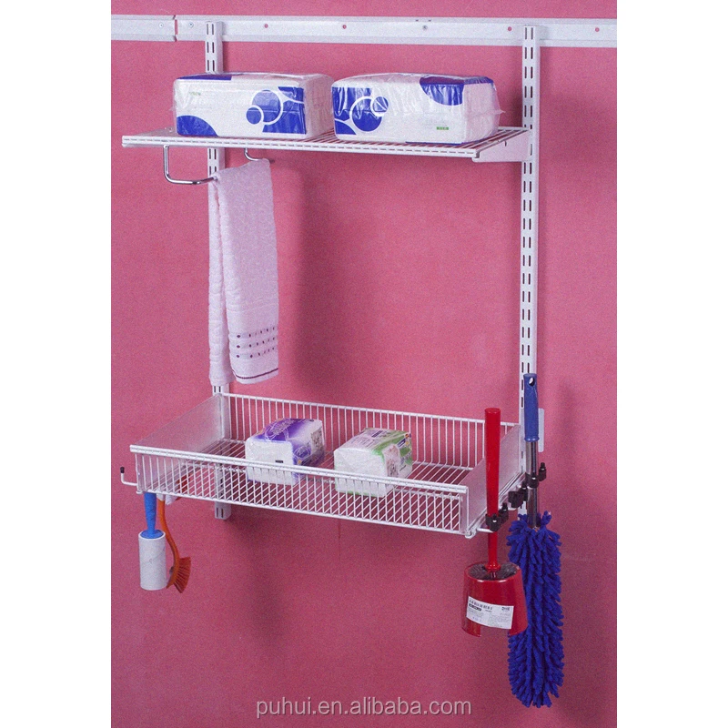 4 layers wall fixed bathroom storage rack with quality guarantee