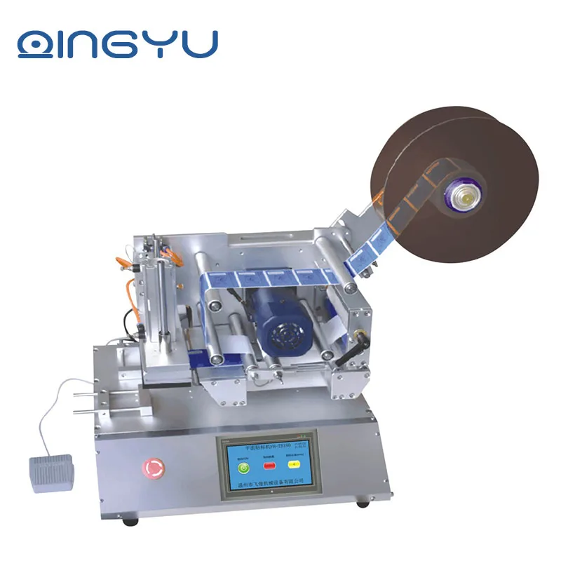 The flat bottle labeling /MT-60 Flat Labeling Machine/Automatic Label Sticking Machine