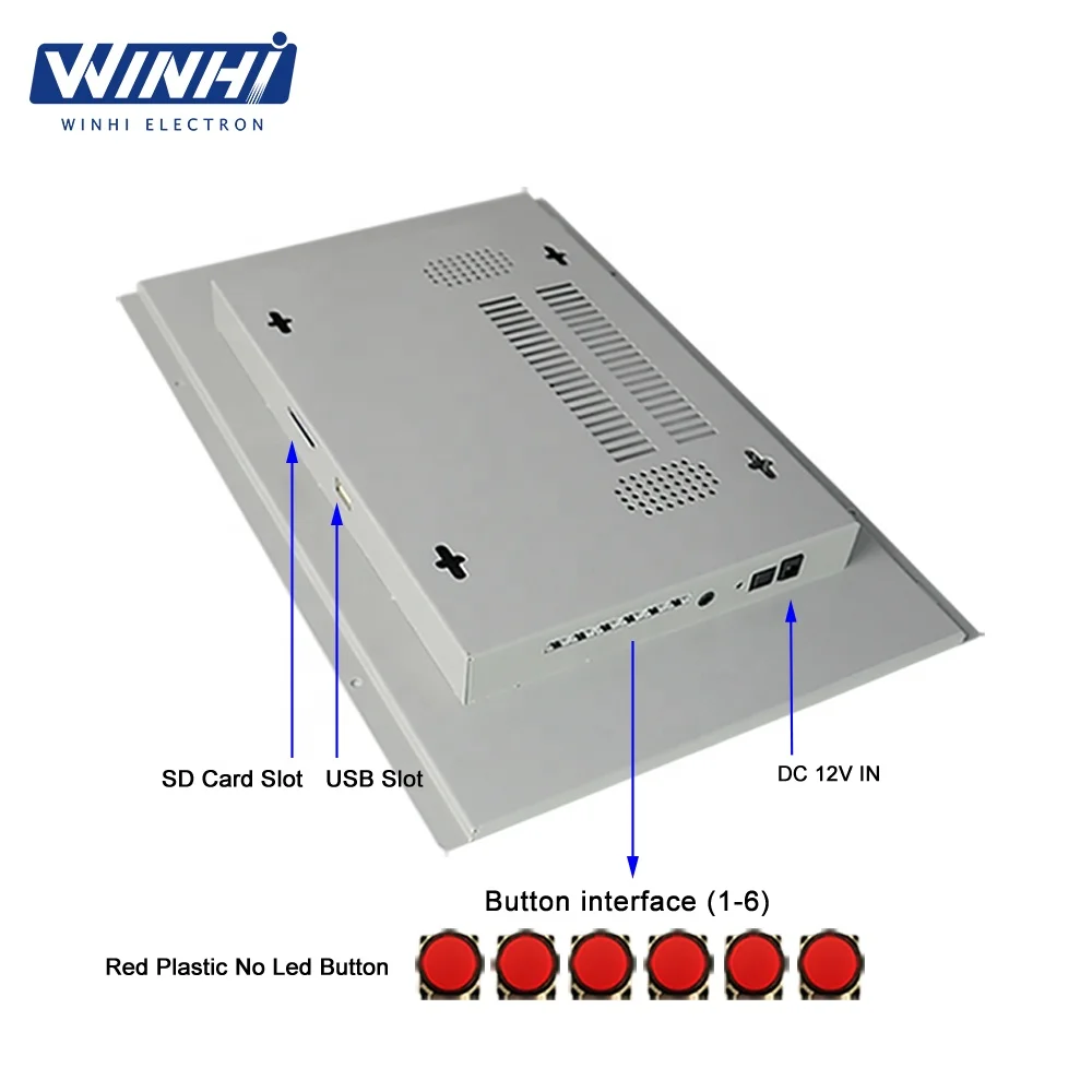 14 inch HD red plastic no led button control flexible very small lcd digital screen price