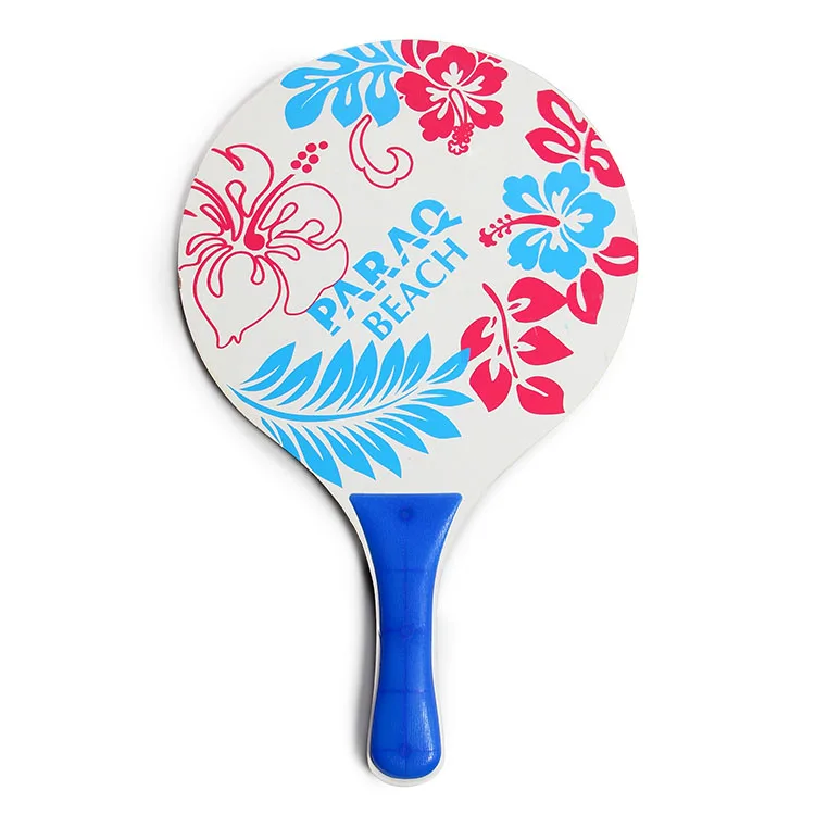 Beach Paddle Factory Wholesale Wooden Beach Games Good Quality Beach Tennis Racket With Ball