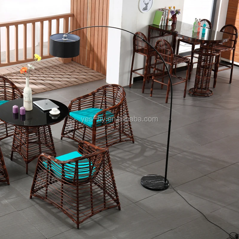 Foshan furniture factory Bar tables and chairs Party tables and chairs Rattan Table and chair Set Z681