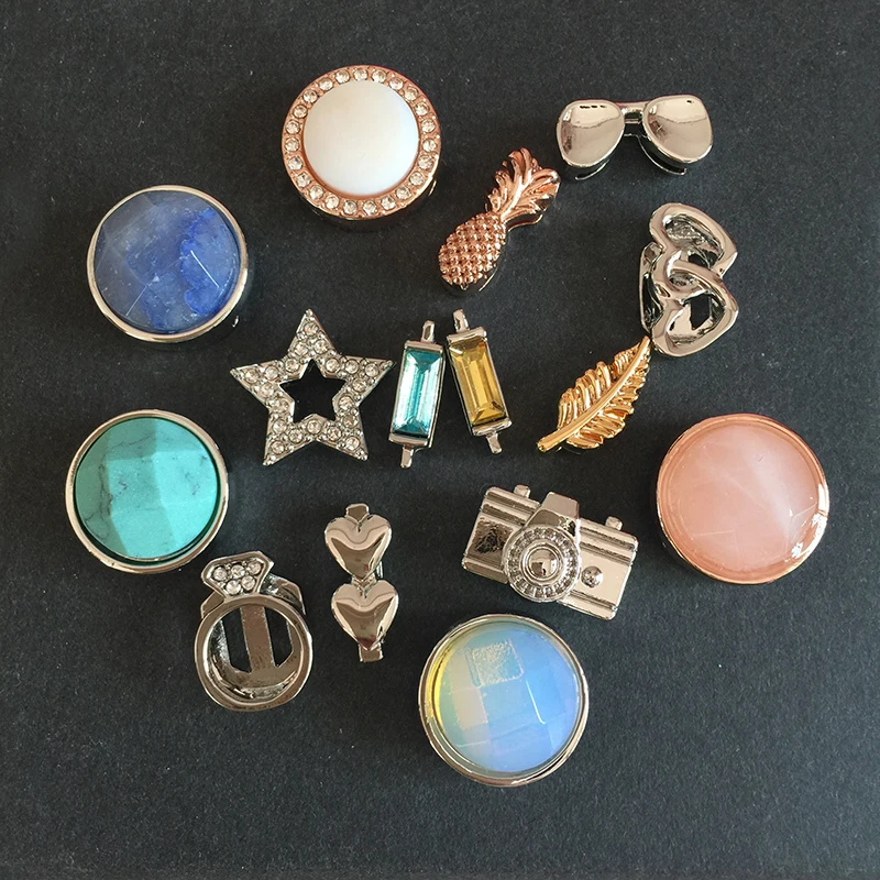 New Product Ideas 2021 Stainless Steel 10mm Slide Charm Mesh Bracelet For Women