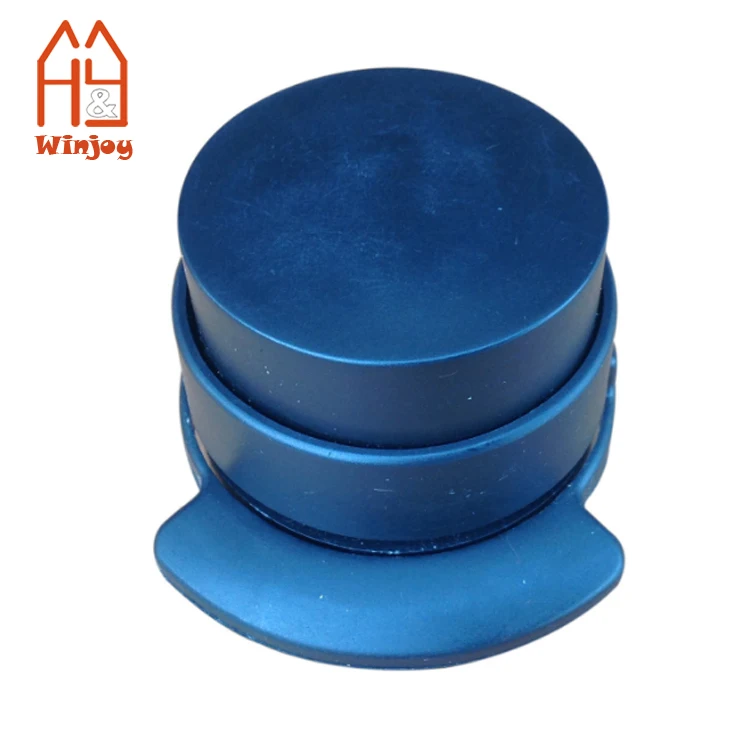 Transparent Office Stationery Promotion Round Staple-free Plastic Paper Stapler