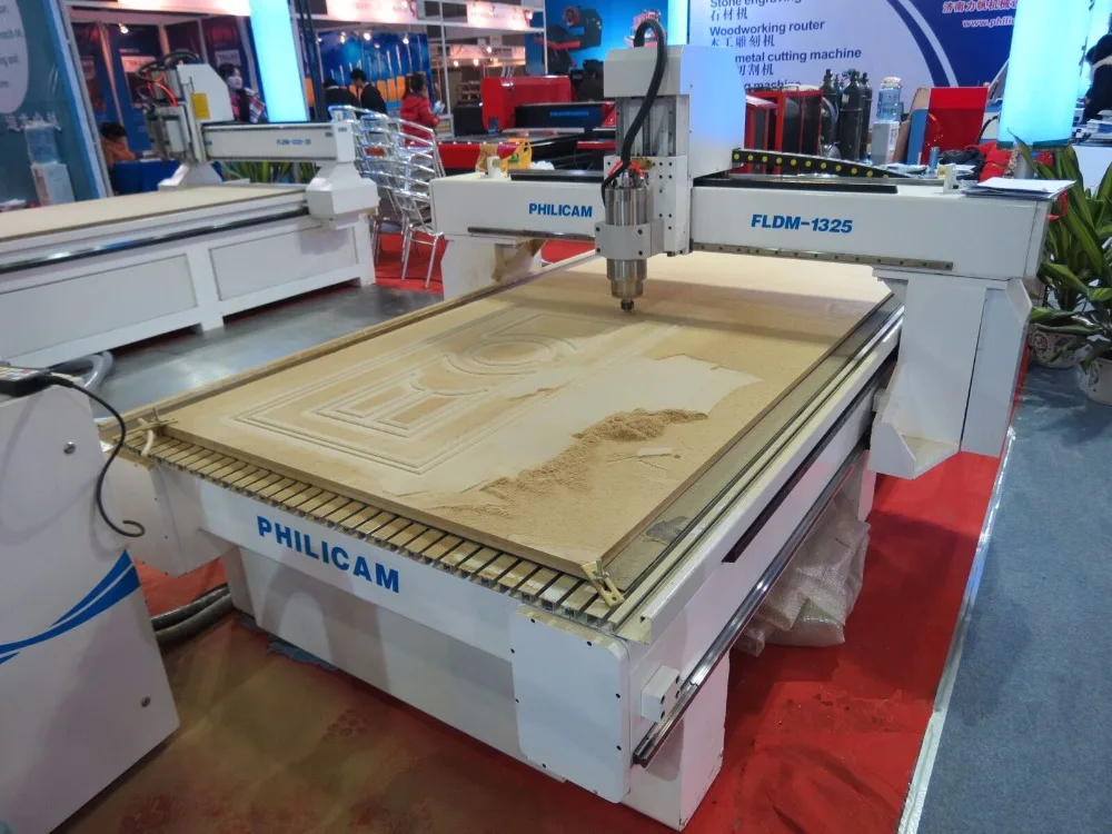 
philicam 1325 router cnc work on MDF board and wood door / wood furniture 