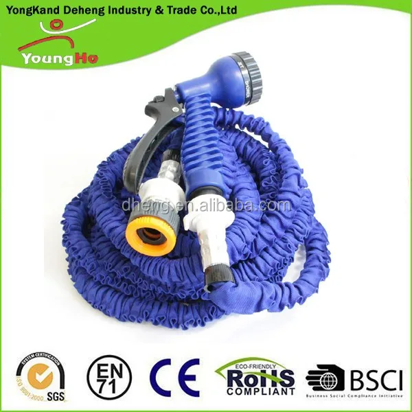 100Ft Expandable Garden Water Hose With 7 Way Spray Nozzle