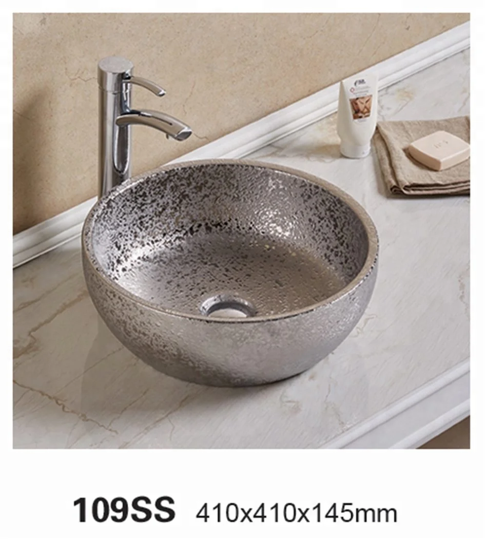 round porcelain wash basin ceramic bathroom vanity top sink red lavabo bowl