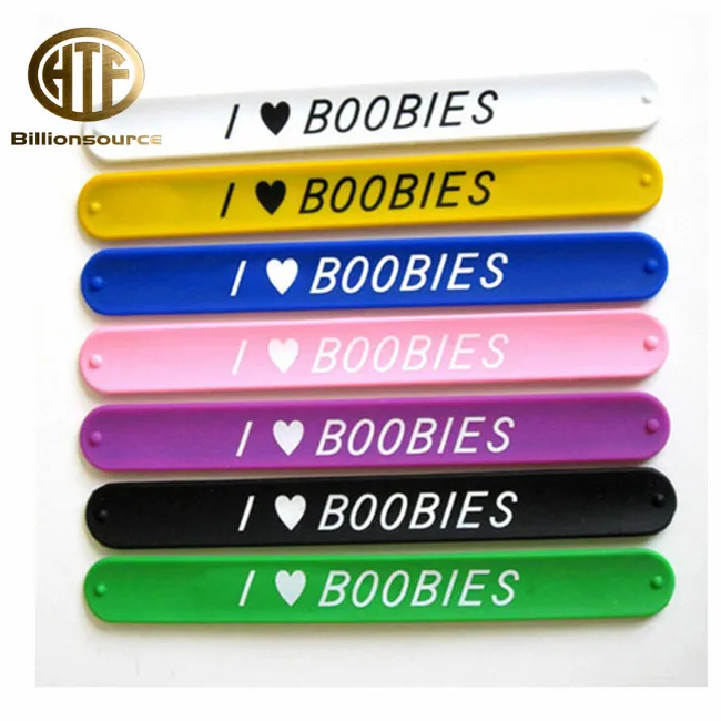 Bracelet accessories kids christmas silicone rainbow slap bracelet