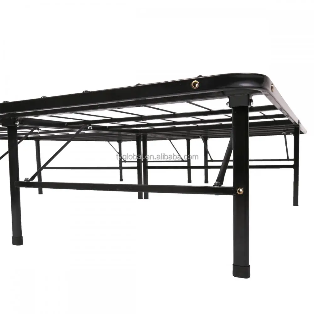 
All Size High Quality Wholesale Bi-Fold Platform Bed Foldable Metal Bed Frame 