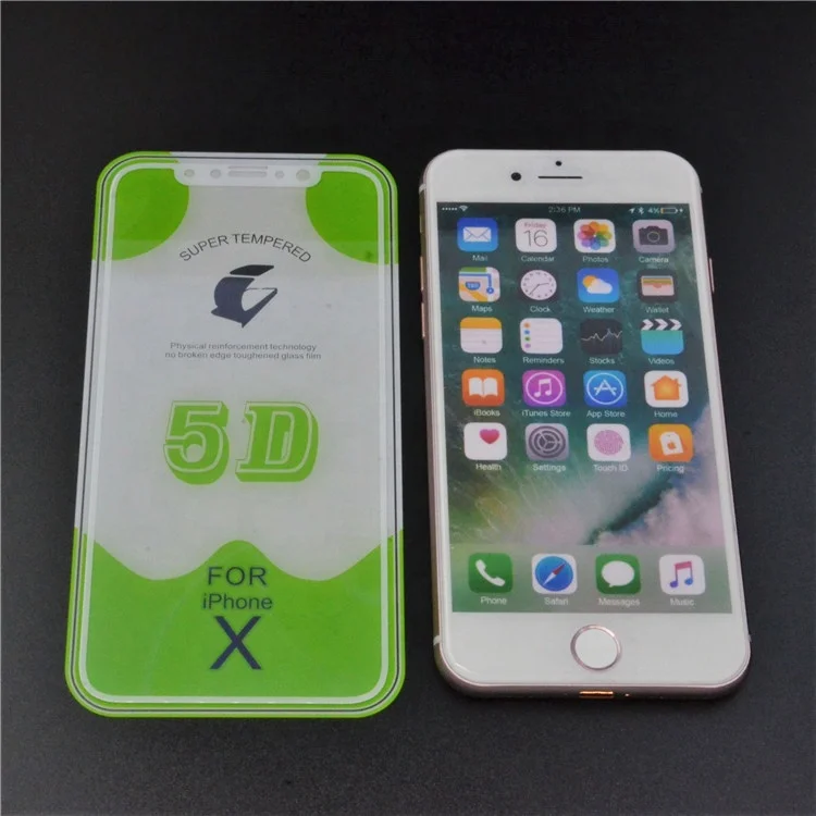 High Quality 0.33mm 9H Tempered Glass For Iphone 5D Anti Shock Screen Printing Film Screen Protector For Nokia 3310 For Honor 10