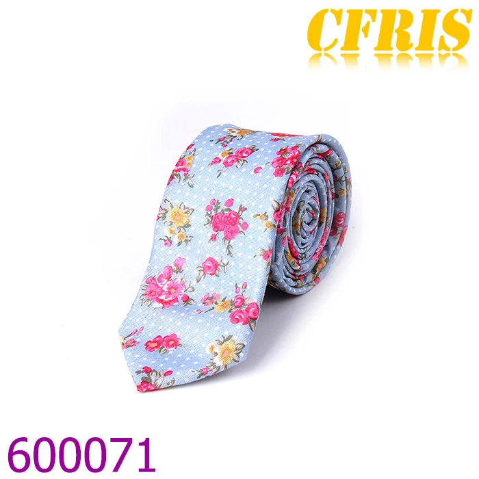 Качественные ткани для галстука, галстук из 100% хлопка, жаккардовый галстук с цветочным рисунком