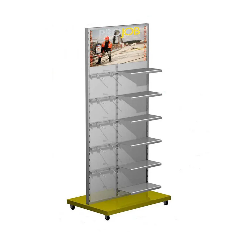 Customized Size Silk Screen Printing   Retail Shop  Shoes Display Racks