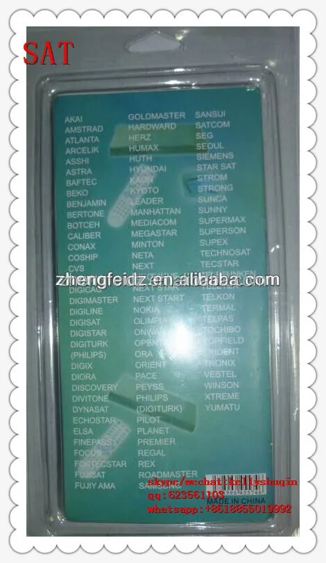 SAT universal remote control 2000 in 1