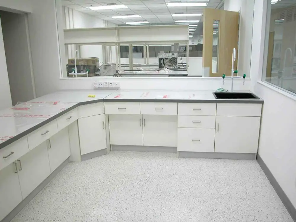 
Steel Wood Laboratory side Table / Steel Electronic Workbenches With Drawers 