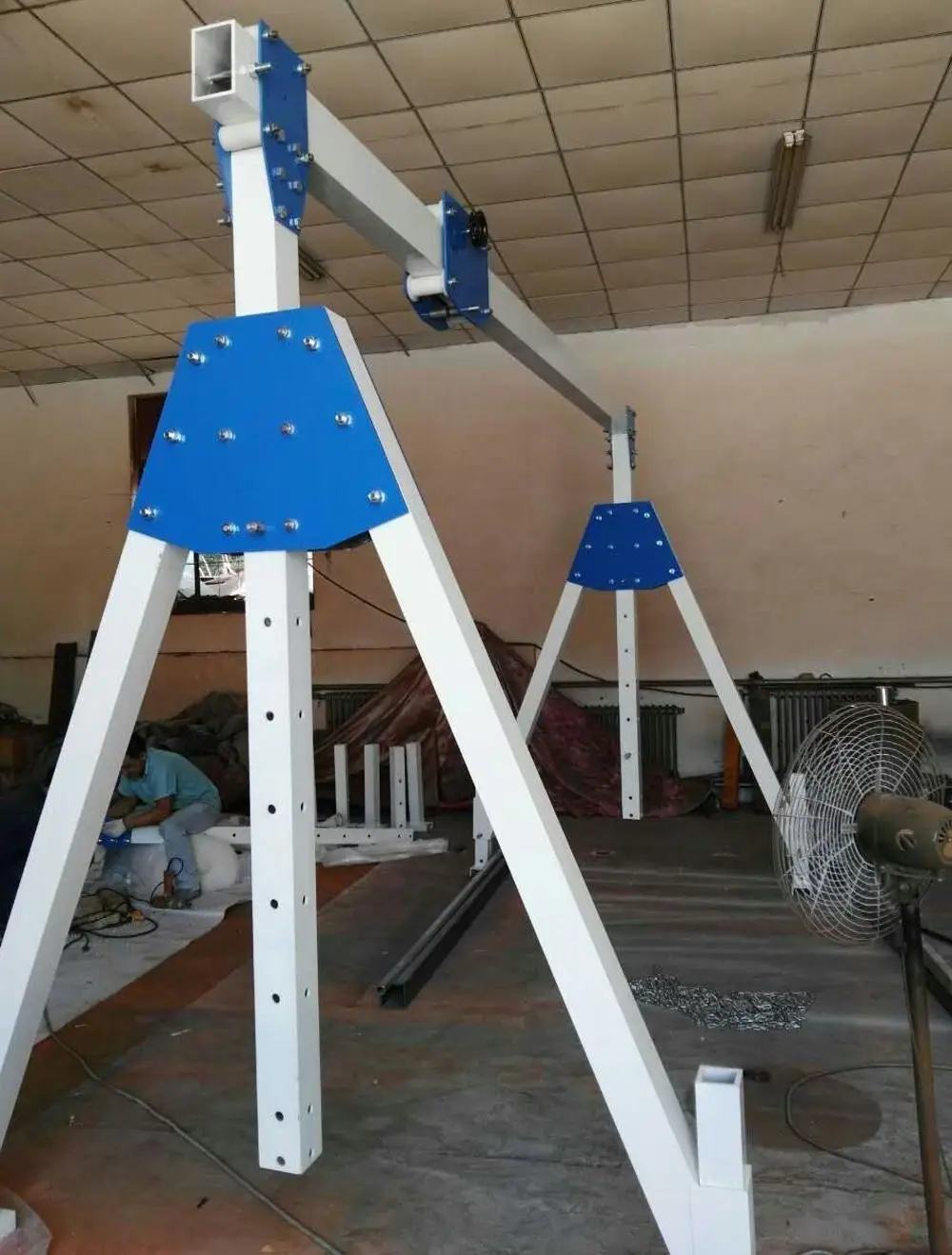 Aluminum alloy Folding Small Gantry Crane with JIB Arm